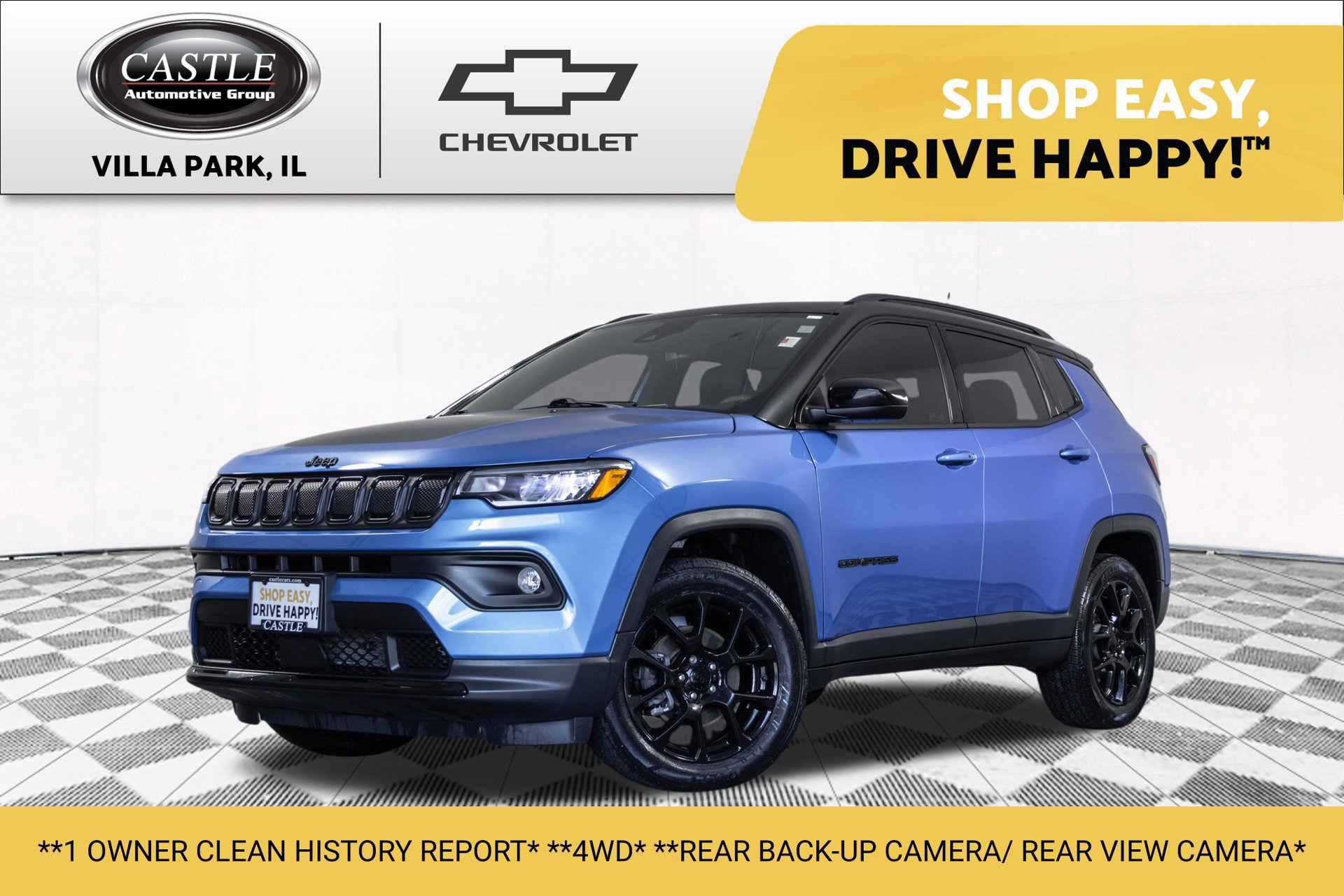 Used 2022 Jeep Compass Latitude w/ Sun and Sound Group AWD/4WD image 1