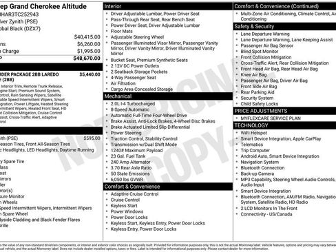 New 2026 Jeep Grand Cherokee Altitude AWD/4WD image 37