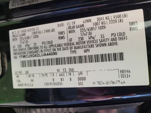 Used 2020 Ford Escape SE image 33