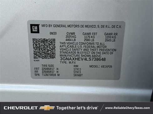 Used 2020 Chevrolet Equinox LS image 35