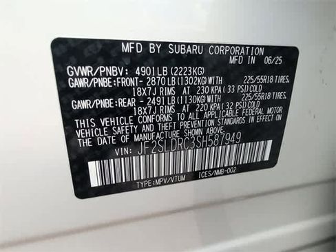 Certified 2025 Subaru Forester Limited w/ Protection Package image 36