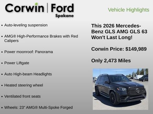 Used 2026 Mercedes-Benz GLS 63 AMG 4MATIC image 12