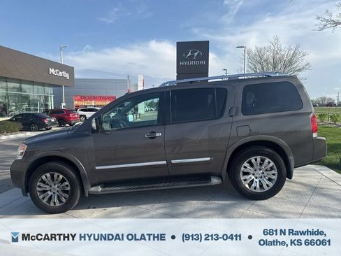 Used 2015 Nissan Armada Platinum w/ 2nd Row Captain Seat Package AWD/4WD image 14