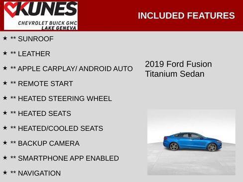 Used 2019 Ford Fusion Titanium image 2