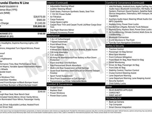 New 2025 Hyundai Elantra N Line w/ Cargo Package FWD image 6