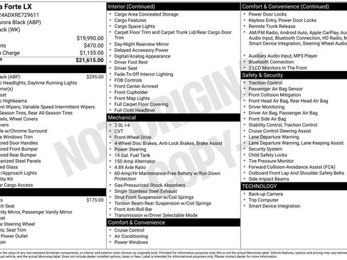 Used 2024 Kia Forte LX FWD image 3