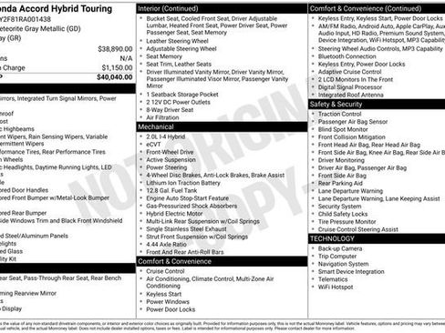 Used 2024 Honda Accord Touring image 43