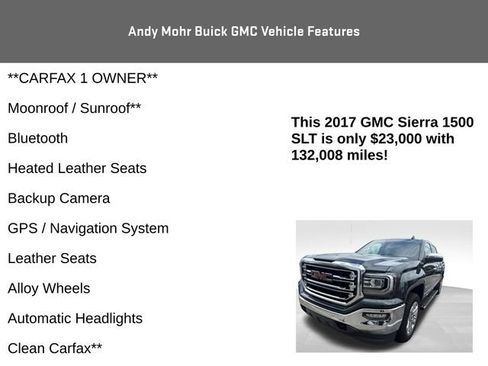 Used 2017 GMC Sierra 1500 SLT AWD/4WD image 4