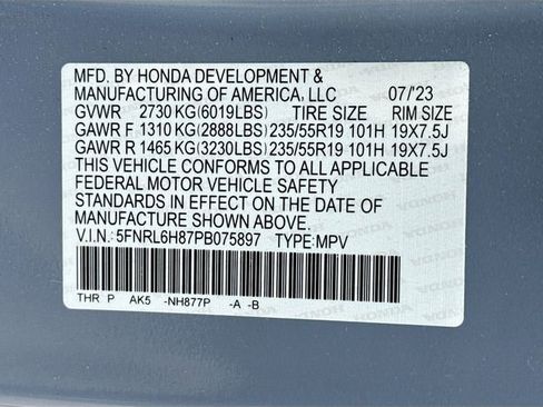 Used 2023 Honda Odyssey Touring image 17