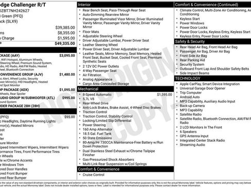 Used 2022 Dodge Challenger R/T w/ Plus Package RWD image 2