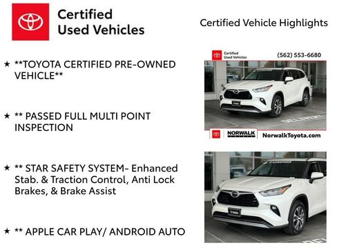 Certified 2020 Toyota Highlander XLE image 7