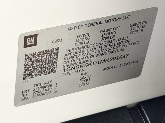 Certified 2021 Chevrolet Tahoe Premier AWD/4WD image 22