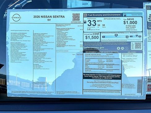 New 2026 Nissan Sentra SV image 12