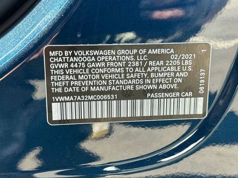 Certified 2021 Volkswagen Passat 2.0T R-Line image 29