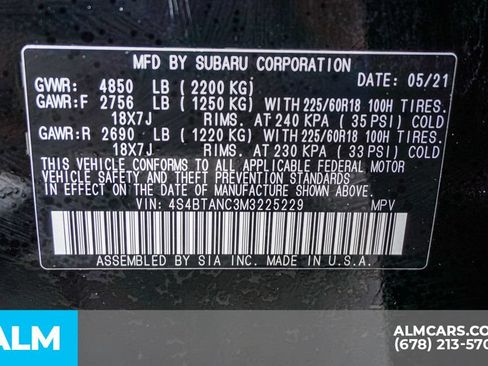 Used 2021 Subaru Outback Limited w/ Popular Package #2 AWD/4WD image 59