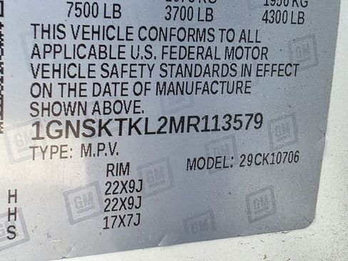 Used 2021 Chevrolet Tahoe High Country w/ Premium Package image 29