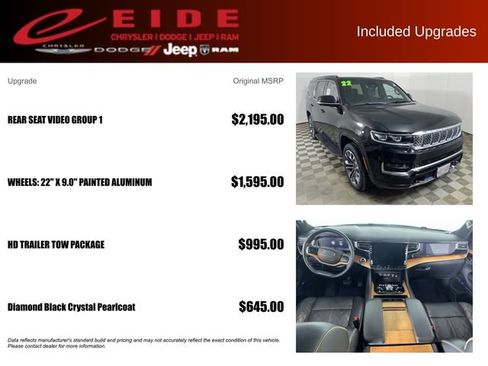 Used 2022 Jeep Grand Wagoneer Series III w/ Rear Seat Video Group 1 AWD/4WD image 13