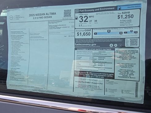 New 2025 Nissan Altima 2.5 S image 28