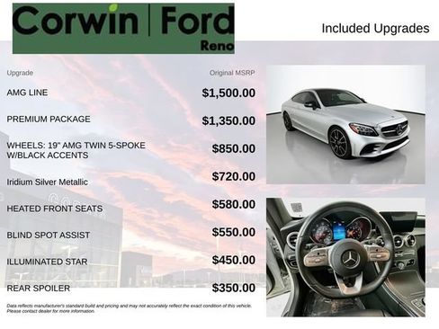 Used 2019 Mercedes-Benz C 300 Coupe w/ AMG Line image 3