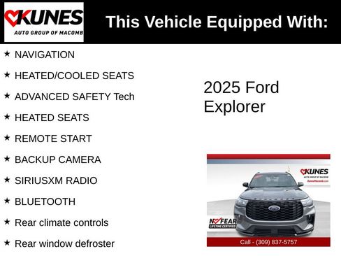 Used 2025 Ford Explorer ST-Line w/ ST-Line Street Pack AWD/4WD image 3