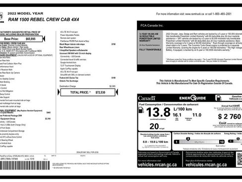 Used 2022 RAM 1500 Rebel w/ Rebel Level 2 Equipment Group AWD/4WD image 3