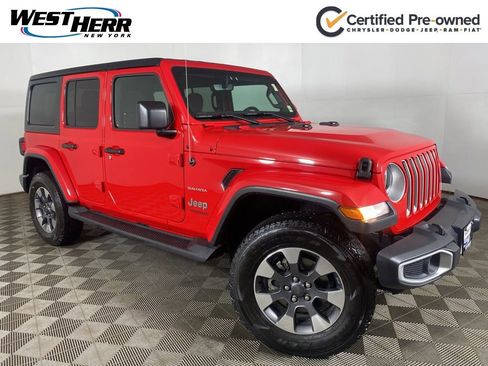Used 2022 Jeep Wrangler Unlimited Sahara w/ Cold Weather Group AWD/4WD image 1