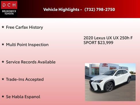 Used 2020 Lexus UX 250h F Sport image 4