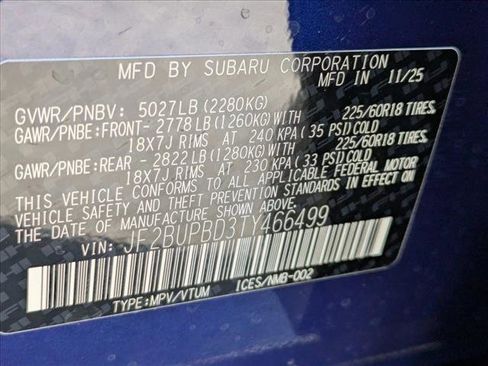 New 2026 Subaru Outback Premium image 17