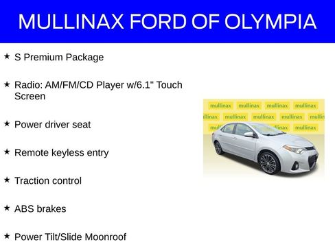 Used 2014 Toyota Corolla S Premium FWD image 17