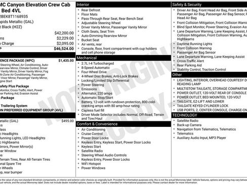 New 2026 GMC Canyon Elevation w/ Convenience Package image 4
