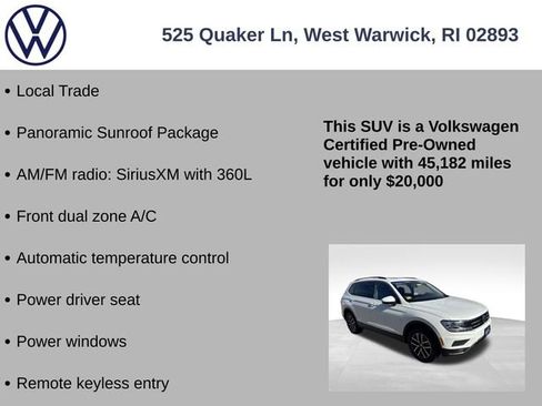 Certified 2021 Volkswagen Tiguan SE w/ Panoramic Sunroof Package image 7