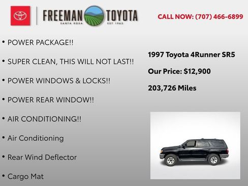 Used 1997 Toyota 4Runner SR5 AWD/4WD image 8