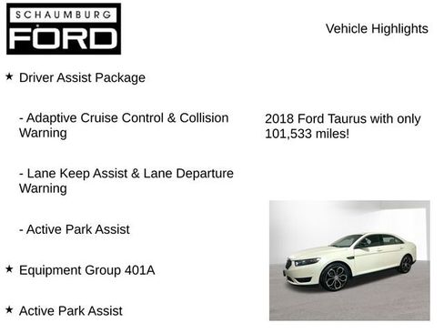 Used 2018 Ford Taurus SHO w/ Driver Assist Package image 8