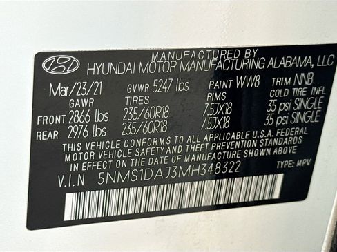 Used 2021 Hyundai Santa Fe SE image 28