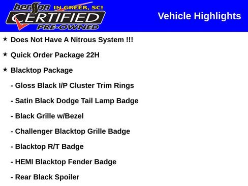Used 2022 Dodge Challenger R/T w/ Blacktop Package RWD image 2