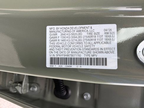 New 2026 Honda Passport TrailSport Elite image 35