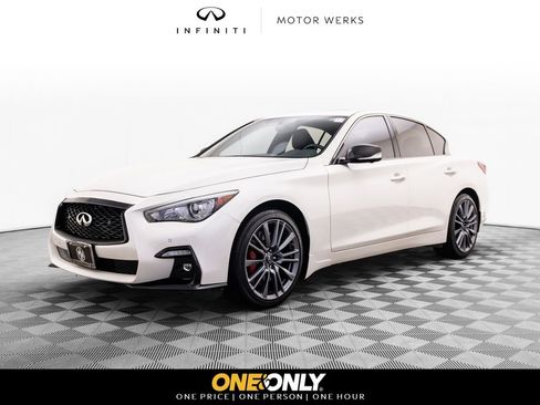 Used 2023 INFINITI Q50 Red Sport 400 w/ Carbon Fiber Package AWD/4WD image 1