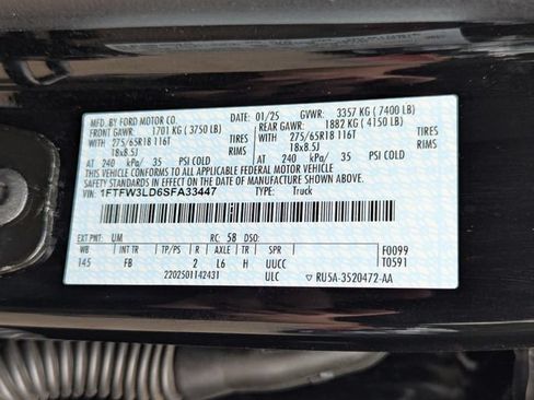 Used 2025 Ford F150 XLT w/ Equipment Group 302A MID AWD/4WD image 21