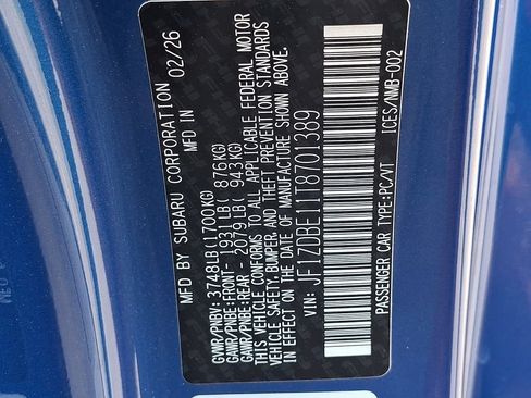 Certified 2026 Subaru BRZ Limited RWD image 28