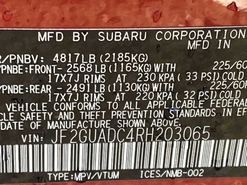 Used 2024 Subaru Crosstrek 2.0i Premium image 36