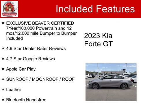 Used 2023 Kia Forte GT w/ GT2 Package FWD image 5