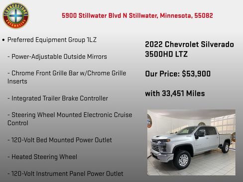 Used 2022 Chevrolet Silverado 3500 LTZ w/ LTZ Convenience Package image 15