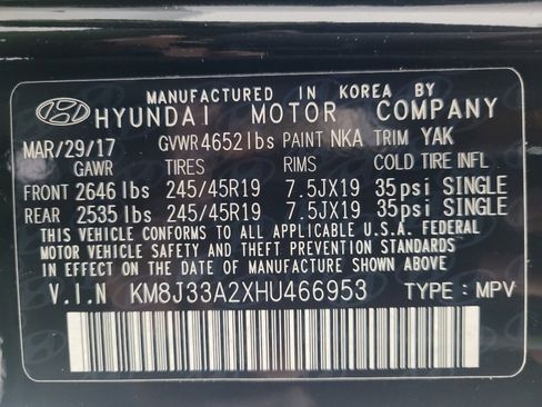 Used 2017 Hyundai Tucson Limited w/ Limited Ultimate Package 03 image 33