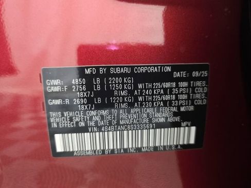 Certified 2025 Subaru Outback Limited image 39