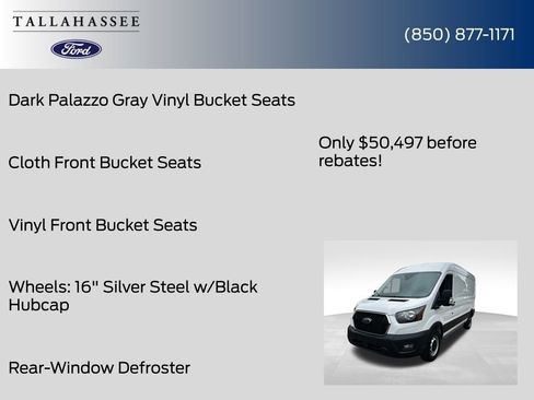 New 2025 Ford Transit 250 148 High Roof Extended w/ Load Area Protection Package image 34