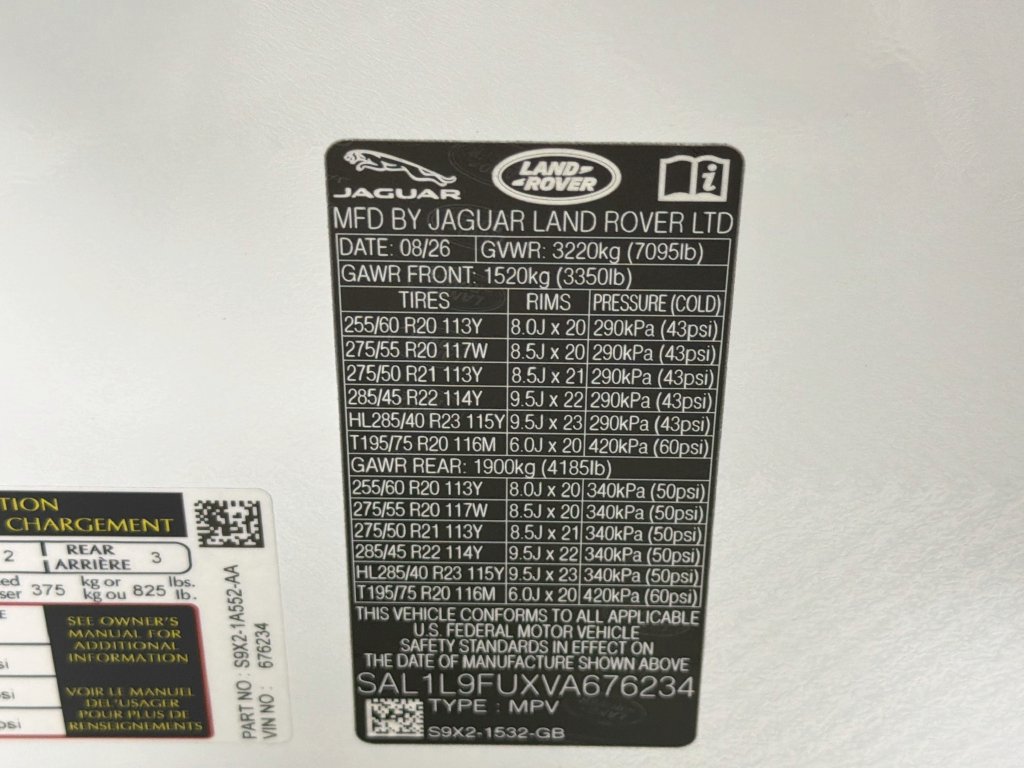 New 2027 Land Rover Range Rover Sport Dynamic SE AWD/4WD image 34