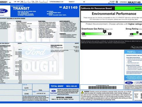 Used 2022 Ford Transit 350 148 High Roof Extended DRW w/ Exterior Upgrade Package RWD image 3