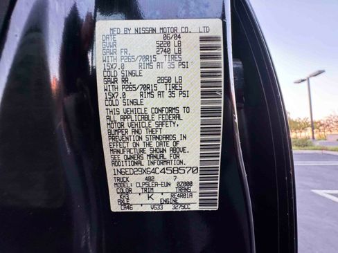 Used 2004 Nissan Frontier XE w/ (PWR) Pwr Pkg image 33