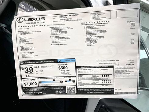 New 2026 Lexus NX 350h 350h Premium image 14