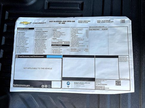 New 2025 Chevrolet Silverado 2500 W/T w/ WT Convenience Package image 14
